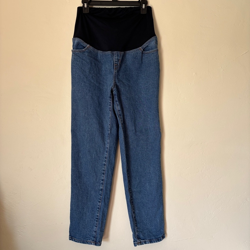 Isabel by Ingrid & Isabel 90s Straight Maternity Denim Pants, Size 10